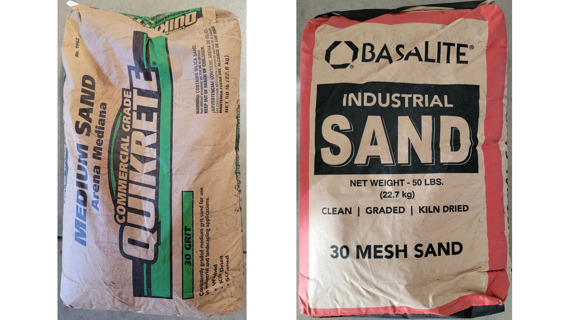 30 Mesh (Grit) Sands