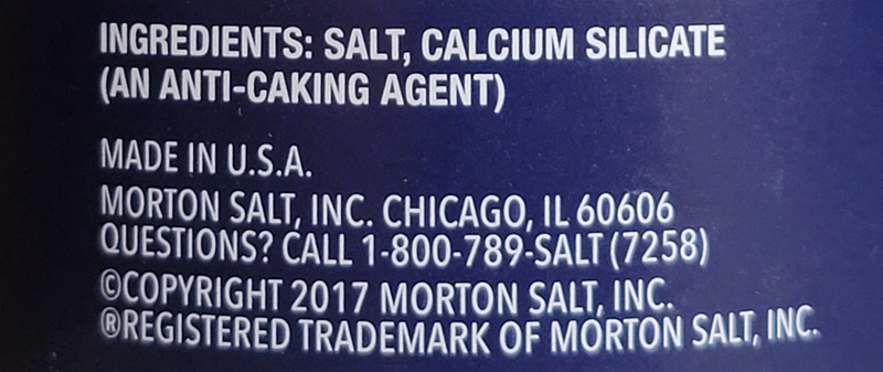 Table Salt Anti-caking Agent